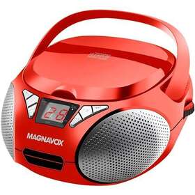 Md6924-rd World And Main 813175 Portable Top Loading Cd Boombox With Am/fm Stereo Radio In Red