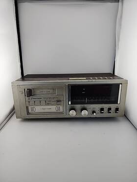 Ecr-100 Worldstar Vintage 8 Track Am/fm Cassette Player Radio Digital Alarm Clock Tested
