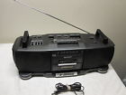 Wq-t-360 Gy Sharp Vintage Boombox Ghettoblaster Equalizer Twincam Cassette