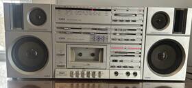 Pc-007 York Yorx Boombox Fm Stereo Tuner - Model Detachable Speakers Japan Vintage