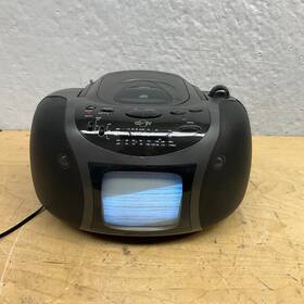 Pt-1800 York Yorx Portable Cd/tv Boombox - Fully Working Great Condition Tested