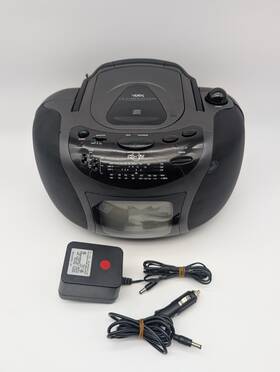 Pt-1800e1 York Yorx Portable Cd/tv Boombox - Fully Working Excellent Condition