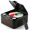 Yw-010 Yw-010-black Cd Player Clock Fm Radio With Usb Port Black