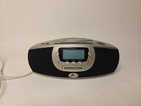 Zrs-05392022 Zenith Portable Cd Player/boombox/alarm Clock Tested Works Y2k