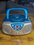 Sylvania Portable Player Am Fm Radio Blue Retro Boombox SRCD243M - Works!. Fixed Price $29.99.