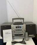 Sony CFD-ZW755 Cd Radio Cassette-corder Dual Tape Booombox With Remote Control. Fixed Price $130.00.
