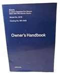 Vtg Original Jcpenney 0279 In-dash Cassette Am-fm Car Stereo Owner's Handbook. Fixed Price $16.14.