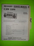 Sharp GF-500 Z Service Manual Original Repair Book Stereo Tape Player Boombox 2. Fixed Price $25.00.