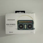 Crosley CR3050A-JU Mini Boombox Retro Portable Bluetooth Speaker, Juniper. Fixed Price $25.00.