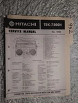 Hitachi TRK-7500 Service Manual Original Repair Book Stereo Boombox Radio. Fixed Price $25.00.