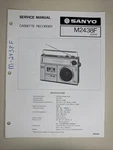 Vintage Sanyo Service Manual Model Number M2438F. Fixed Price $10.00.