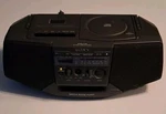 Sony CFD-V15 Boombox Am/fm Radio Cassette Tape Cd Player Mega Bass Tested Works!. Fixed Price $62.99.