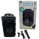 Ilive Wireless Party Speaker Bluetooth With Mic Rechargeable Battery 10W (black). Fixed Price $34.00.