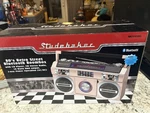 Studebaker SB2145RG 80S Retro Bluetooth Boombox Cd Player- Pink *new, Open Box*. Fixed Price $154.74.