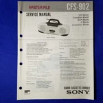 Sony CFS-902 Service Manual Original Paper Oem Repair Guide Usa. Fixed Price $29.95.