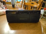 Vintage General Electric 7-4976A Stereo Cassette Clock Radio Recorder Player. Fixed Price $35.50.
