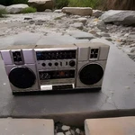 Sanyo Am Fm Cassette Portable Stereo Ghetto Blaster M9811 Untested). Fixed Price $89.00.