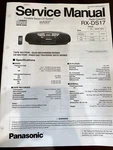 Panasonic RX-DS17 RXDS17 Service Manual From The Usa **original** 3991 4232. Fixed Price $19.99.