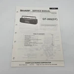 Oem Sharp Service Manual QT-260(GY) Portable Stereo Am/fm Cassette Boombox Vtg. Fixed Price $9.71.