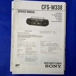 Sony CFS-W338 Service Manual Original Paper Oem Repair Guide Usa. Fixed Price $32.44.