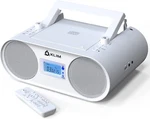 Klim Boombox B4 Cd Player Radio Portable Stereo W/bluetooth, MP3, Remote - White. Fixed Price $39.95.