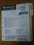Hitachi CX-W300 Service Manual Original Repair Book Stereo Boombox Radio. Fixed Price $19.98.