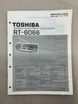 Toshiba RT-6066 Original Service Manual Free Shipping. Fixed Price $14.00.