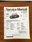 Panasonic RX-DS202 Radio Cassette Service Manual *original*. Fixed Price $19.97.
