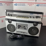 Vtg General Electric Boom Box Am/fm Cassette Player/recorder 3-5256A. Fixed Price $89.95.
