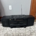 Read Jvc PC-X100 Cd Portable System Dual-voltage Cassette Hyperbass Boombox. Fixed Price $99.99.