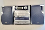 Aiwa CA-DW630U Boombox Stereo System Am/fm Radio Cd Dual Cassette Deck W/speaker. Fixed Price $119.97.