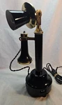 Vintage 1970'S Replica Candle Stick Phone With Working Lamp Radio. Fixed Price $50.00.