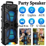6800W Portable Bluetooth Speaker Dual Sub Woofer Party Heavy Bass Sound System. Fixed Price $45.99.