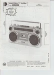 Sanyo M9903K Am/fm Cassette Radio Photofact Folder, Sams Service Manual. Fixed Price $10.75.