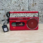 Working Sony CFM-120TV Vintage Radio Cassette Boombox Red Sound Japan Sourced. Fixed Price $330.90.