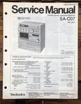 Technics SA-C07 Cassette Receiver Service Manual *original*. Fixed Price $24.97.