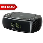 Jensen JCR-322 Modern Home Cd Tabletop Am/fm Radio Player Dual Alarm Clock. Fixed Price $44.90.