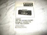 Vintage Sanyo C35 Am/fm Twin Cassette Tape Recorder Boom Box Operations Manual. Fixed Price $7.19.