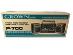 Vtg Crown Japan Stereo Radio Recorder Magnetophone P-700 Detachable. Fixed Price $400.00.