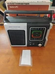 Westminster Am Fm Radio Model 2900B Black Solid State Red Green Dial Pick #1/#2. Fixed Price $19.99.