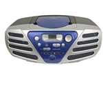 Magnavox Cd Boom Box Portable Am Fm Radio Player Silver Blue MCS210SL/17. Fixed Price $24.99.