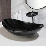 Waterfall Glass Faucet Combine Brass Mixer Tap Oval Washbasin Lava. Fixed Price $129.99.