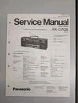 Panasonic RX-CW26 Portable Stereo Component System Service Manual D-5380. Fixed Price $64.95.