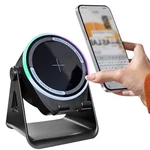 Wireless Induction Speaker 3-IN-1 Bluetooth With Phone Stand. Fixed Price $8.99.