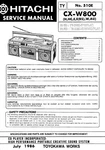 Service Manual Guide For Hitachi CX-W800. Fixed Price $13.76.