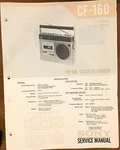 Sony CF-160 Radio Cassette Service Manual *original*. Fixed Price $13.97.