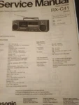 Panasonic RX-C41 Service Manual Portable Stereo Component System Radio Original. Fixed Price $29.99.