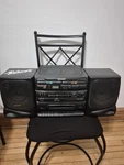 Sharp GX-CD30 Dual Cassette Am/fm Radio Boombox Detachable 2-WAY Speakers. Fixed Price $250.00.