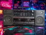 Vintage 2+2 Dual Cassette Boombox Detachable Speakers Tested Radio Works. Fixed Price $74.99.