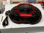 Jensen CD-490 Portable Player Am/fm Radio Aux Red Black Tested Works. Fixed Price $34.99.